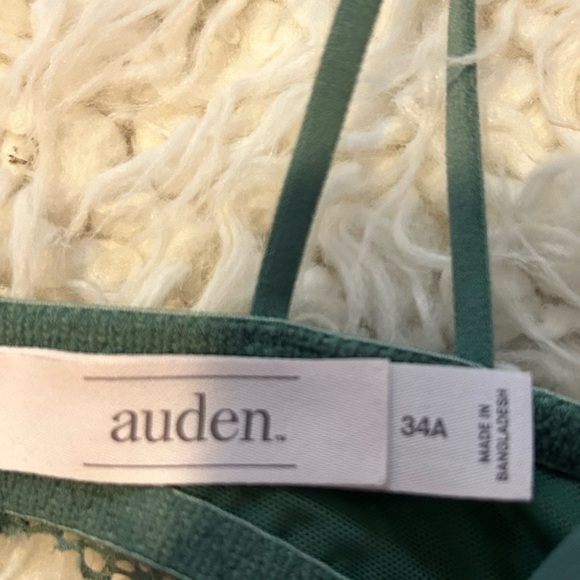 1/2off Auden 34A Sage Green bra padded underwire lace bra01 - Picture 2 of 4